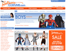 Tablet Screenshot of halloweencostume.com